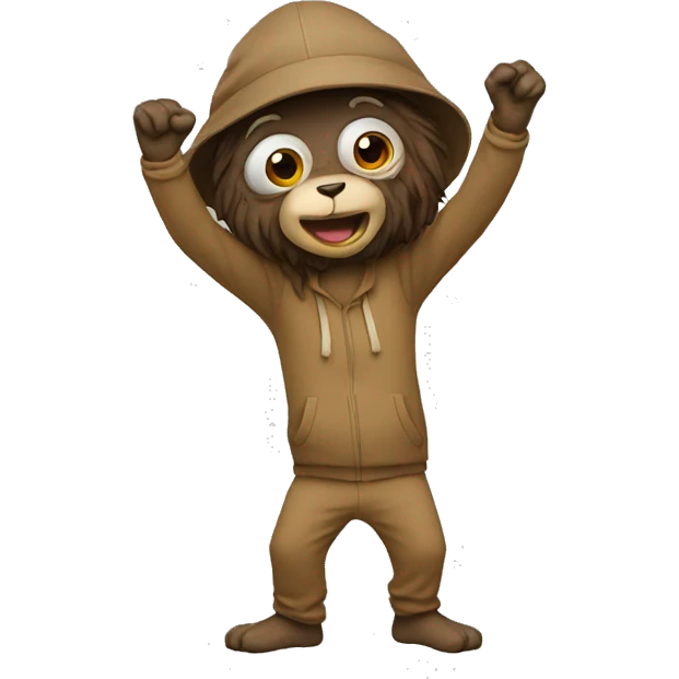 Singe qui dab emoji