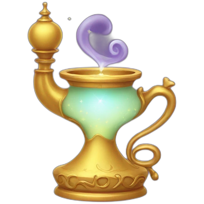 Magic lamp nursing emoji
