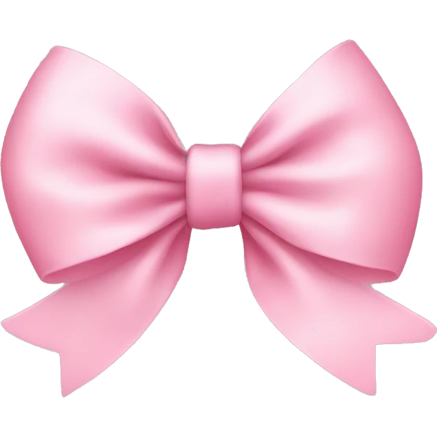 Baby pink bow  emoji
