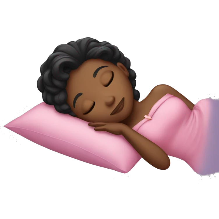Black sleeping beauty emoji