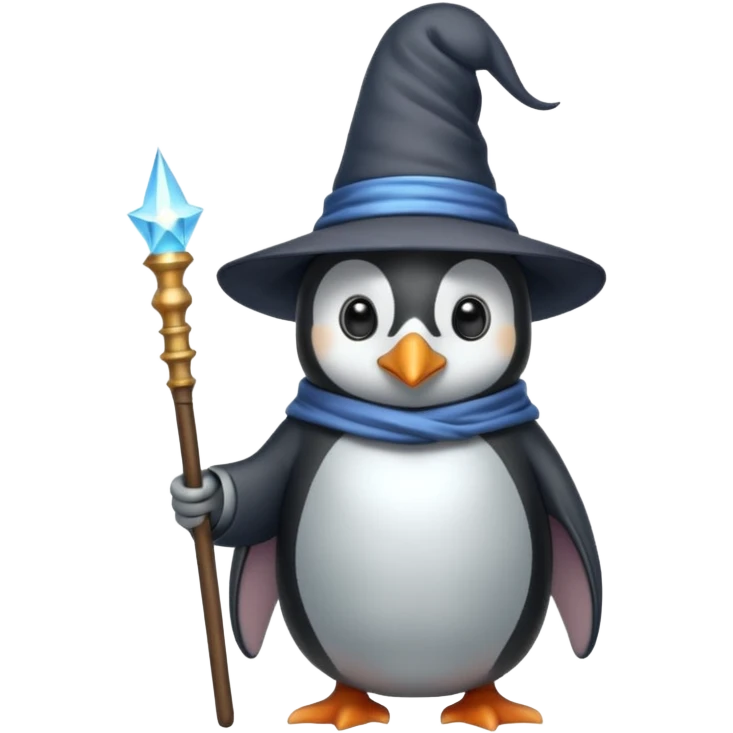 Penguin Wizard emoji