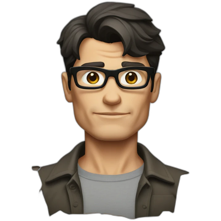 Clark Kent ripped emoji