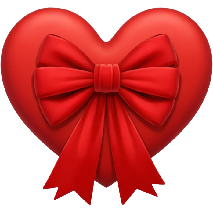 Heart with bow emoji