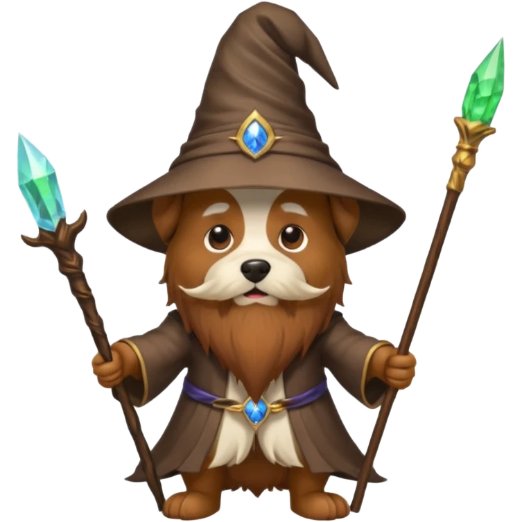 Dog wizard emoji