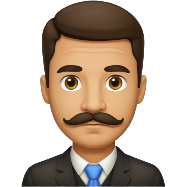 Man with mustache emoji