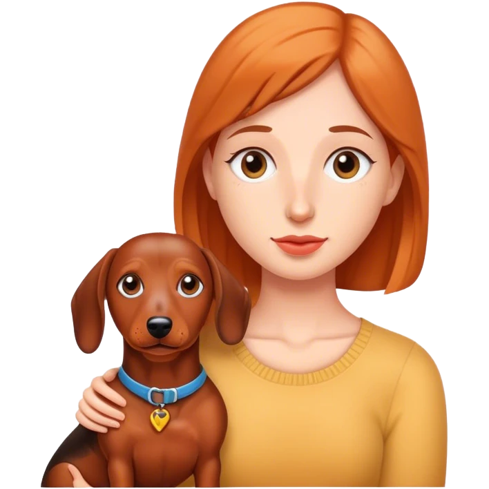 Me with my teckel emoji