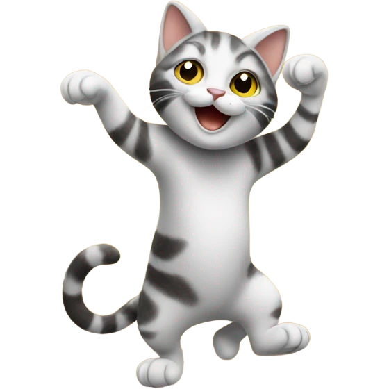 Cat dancing emoji