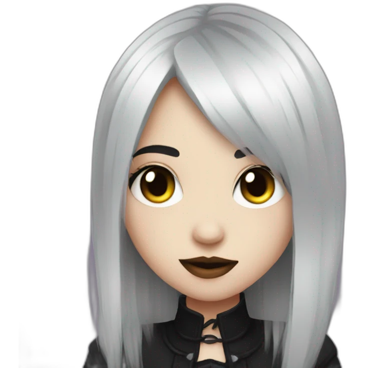 cute goth girl emoji