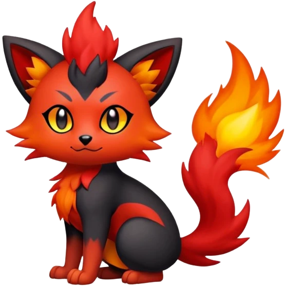 Zorua-Litten-Fakémon-hybrid-creature (full body)  emoji