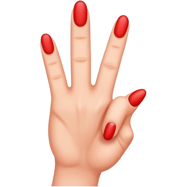 red finger pointing up emoji