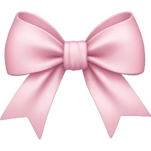 light pink bow emoji