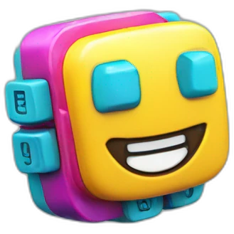 colorful mechanical keycap emoji