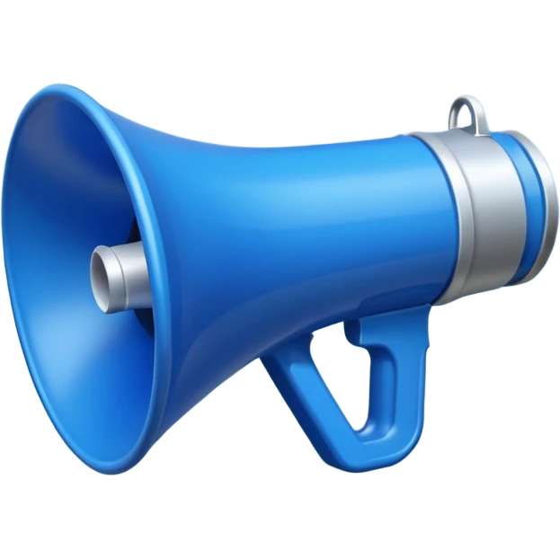 MEGAFONO azzurro emoji