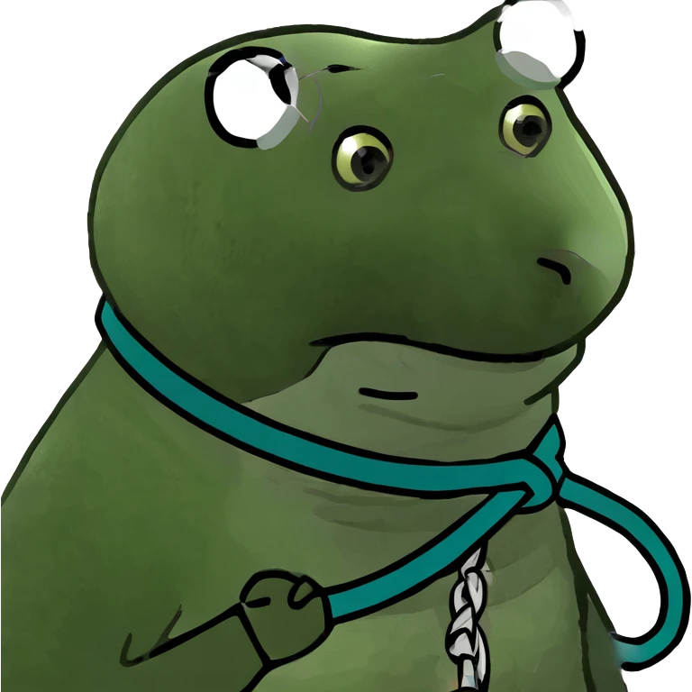 Bear tied up with ropes emoji