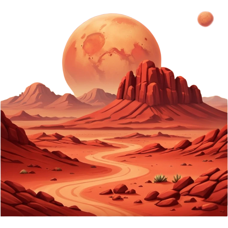Mars planet emoji