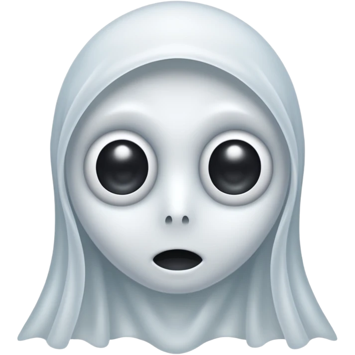 An White Ghost With Googly Eyes On it, emoji