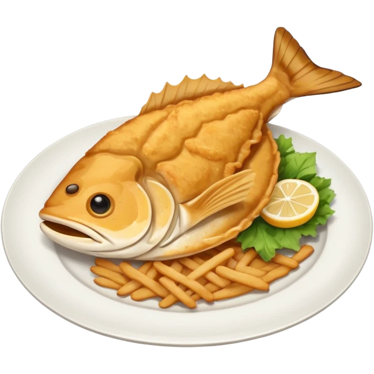 dishes with fried catfish emoji