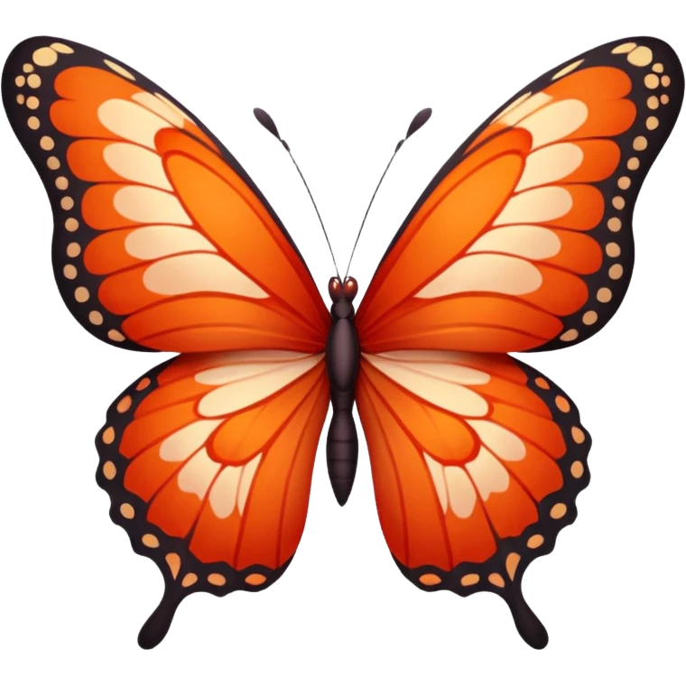 Red butterfly emoji