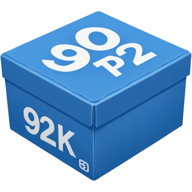 A game name 92 pak size like box background blue emoji