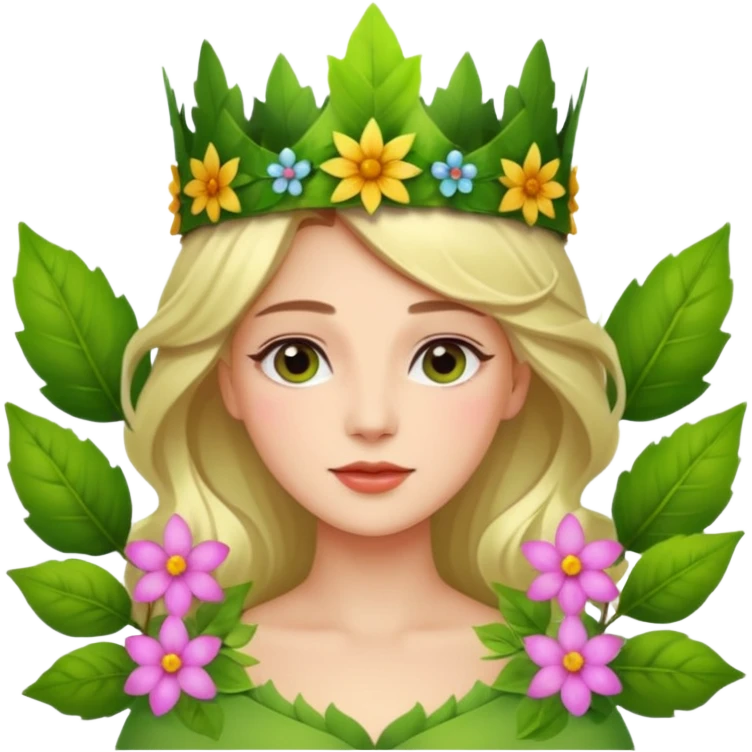 Nature queen emoji