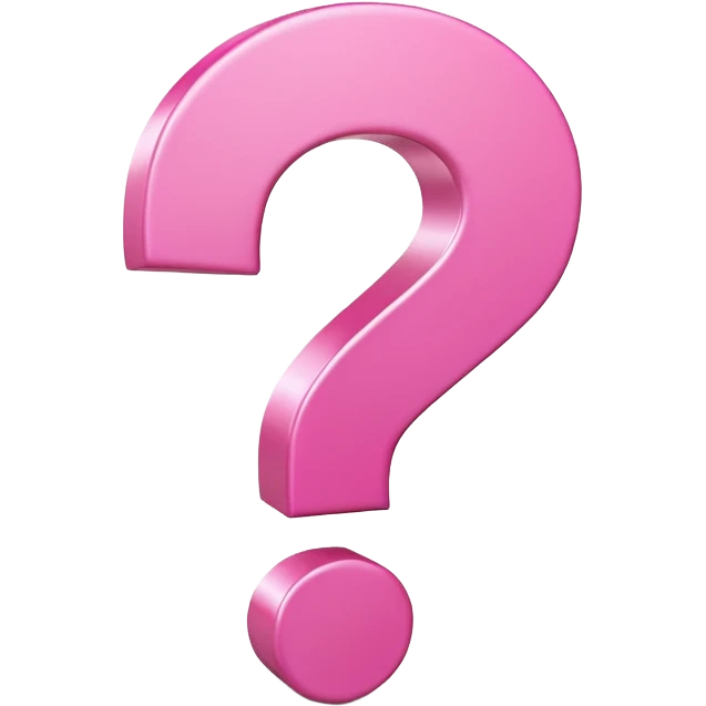 pink question  emoji