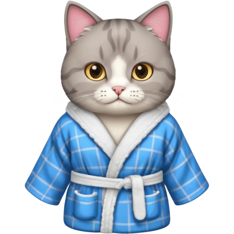 scottish cat with bathrope emoji