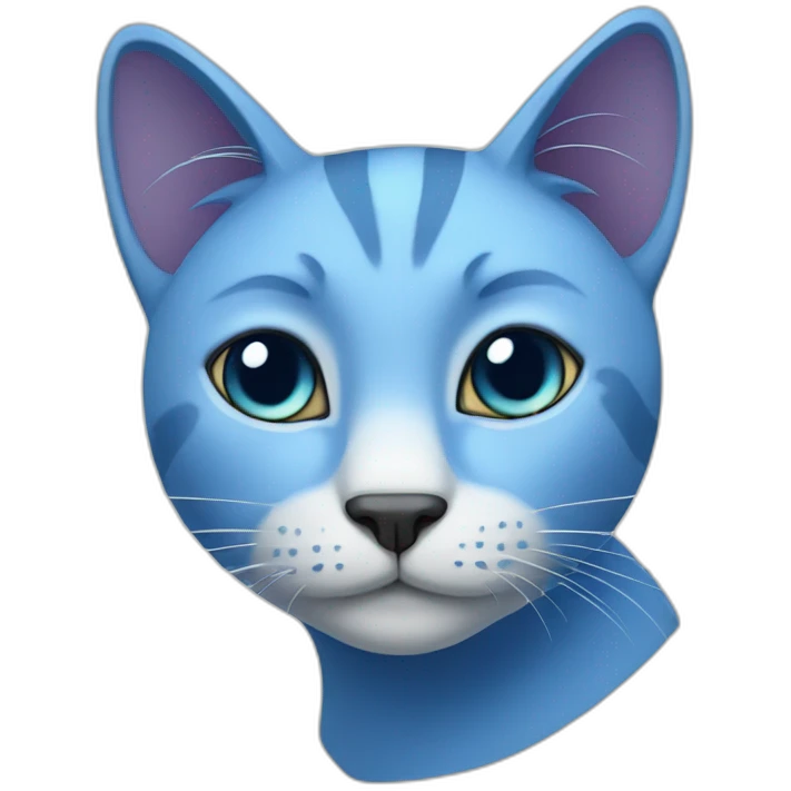 blue cat emoji