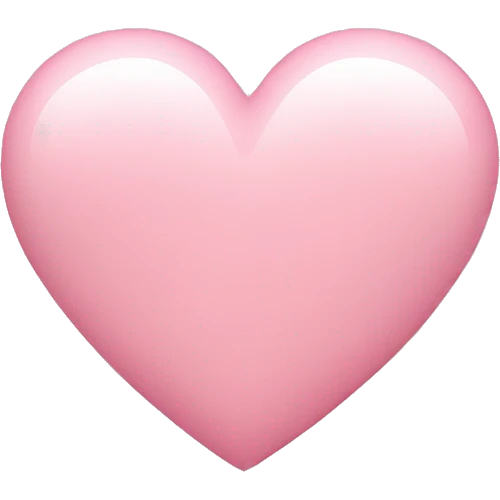 Light pink heart  emoji