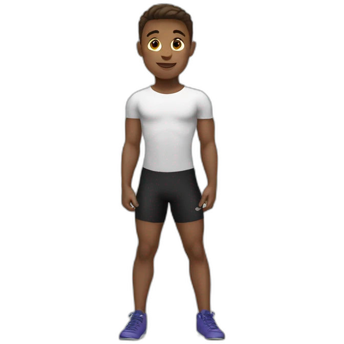 A gymnast boy emoji
