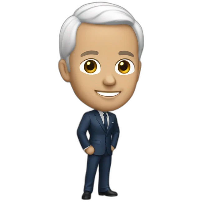 Figurine pop de macron emoji