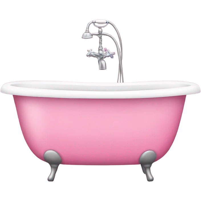 Pink tub emoji