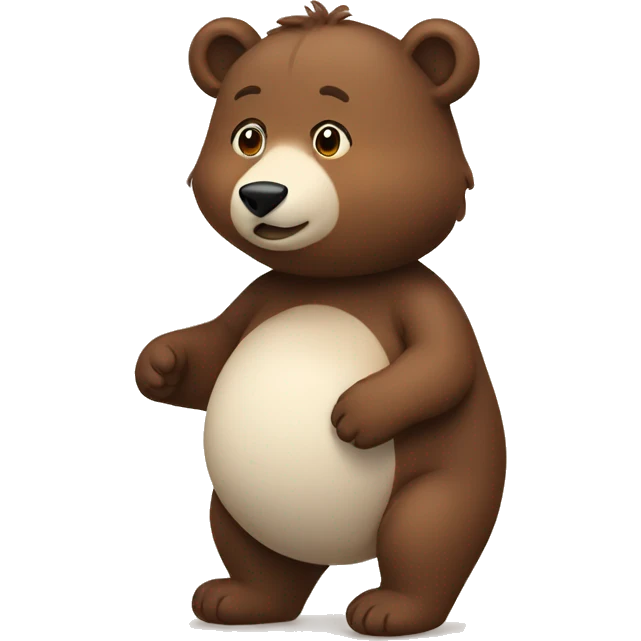pregnant bear emoji