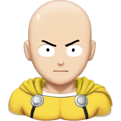 Saitama one punch man emoji