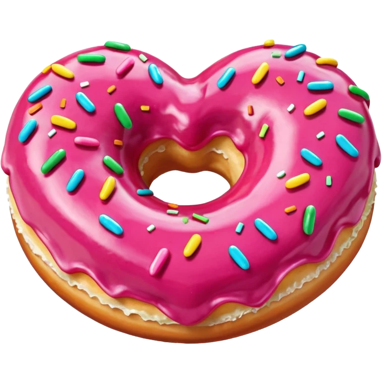 heart with a donut motif emoji
