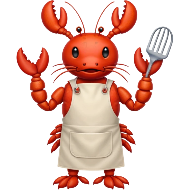 Crayfish cooking a bbq emoji