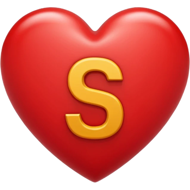 The Letter S in a Heart emoji