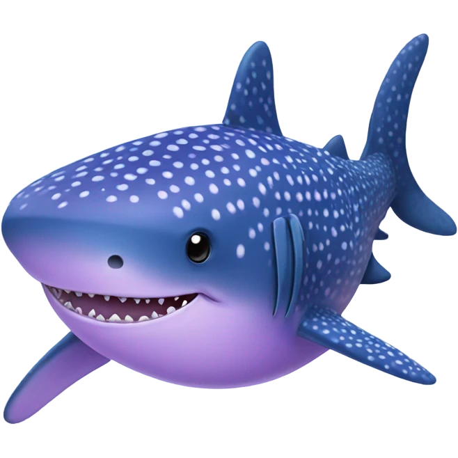 Lavender whale shark emoji