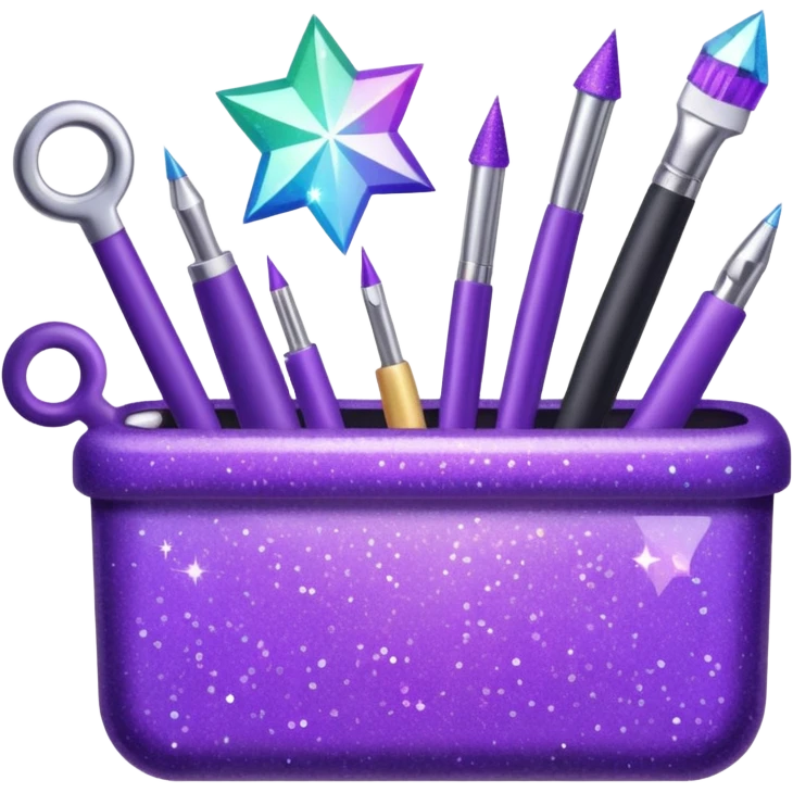Purple Glitter administrator tools emoji