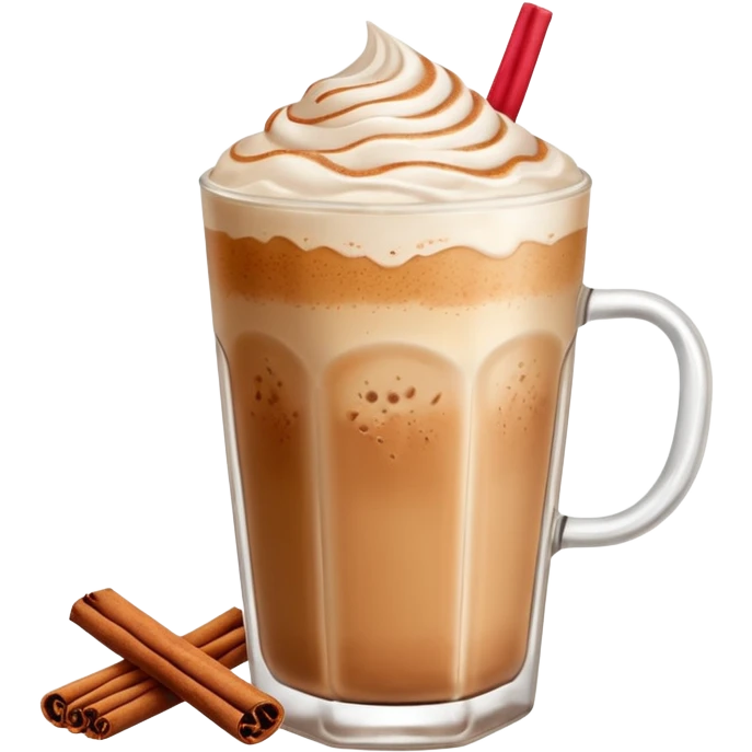 Iced chai latte emoji