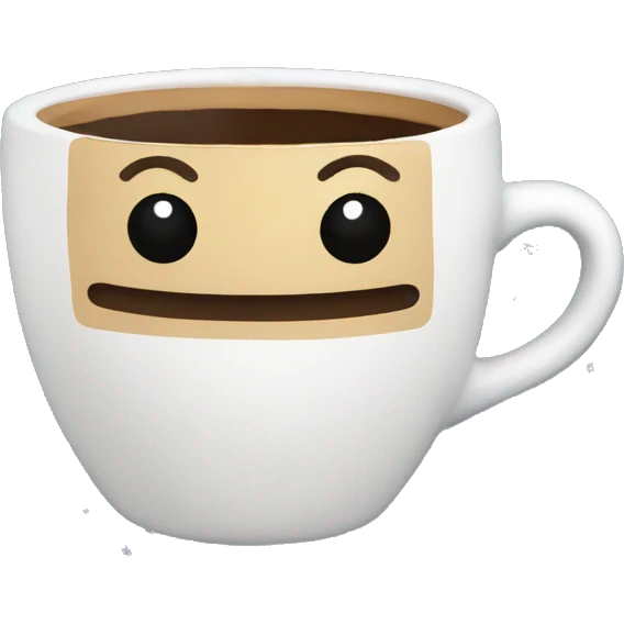 Coffee in a Christmas mug emoji