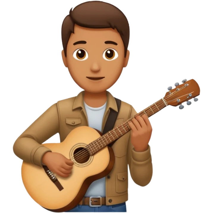 man holding guitar emoji