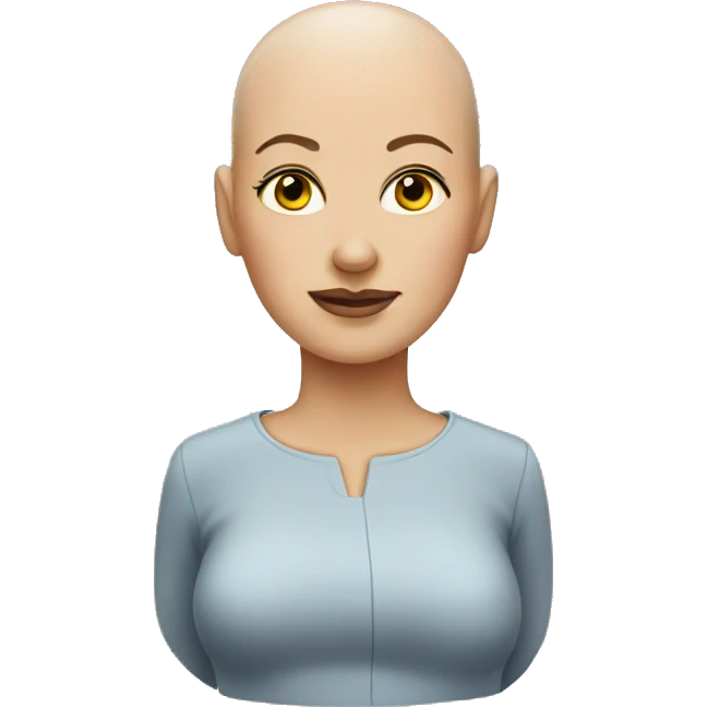 Bald women emoji