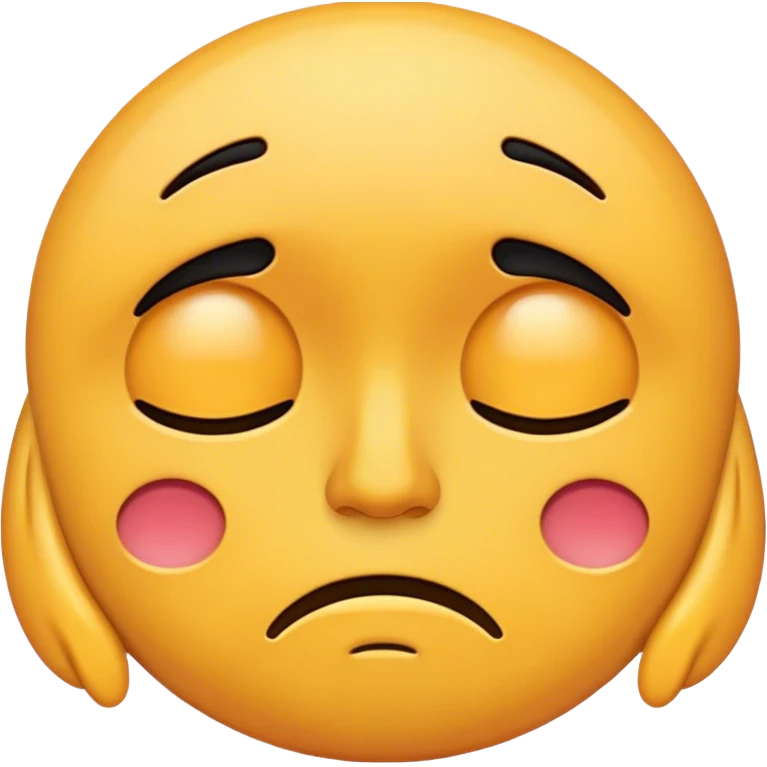 Depressed face emoji