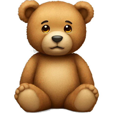 A teddy bear sitting  emoji