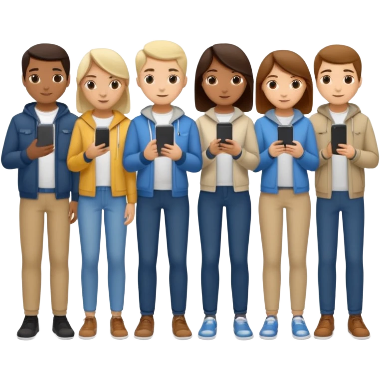 personas debatiendo revisando una pantalla  emoji