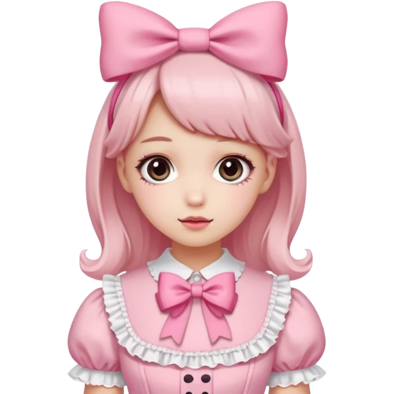 Fiyonklu ve pembe lolita g emoji