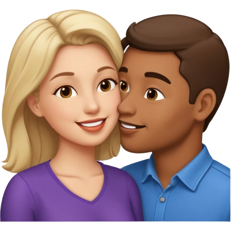 Husband and wife kissing emoji