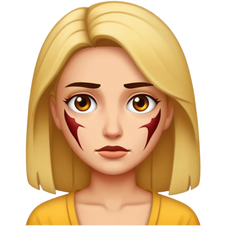 One piece with scare emoji