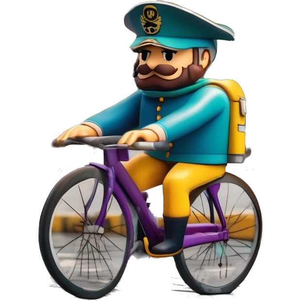 capitaine IB sur un velo emoji
