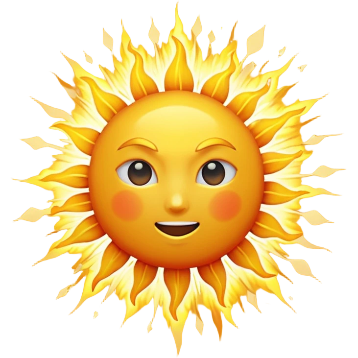 from earth point of view sun blowing  emoji